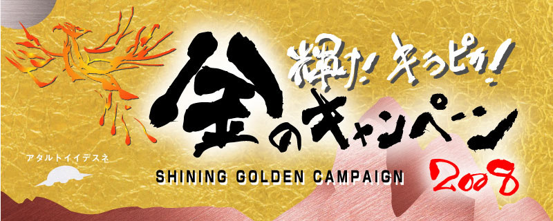 輝け!キラピカ!金のキャンペーン2008 SHINING GOLDEN CAMPAIGN